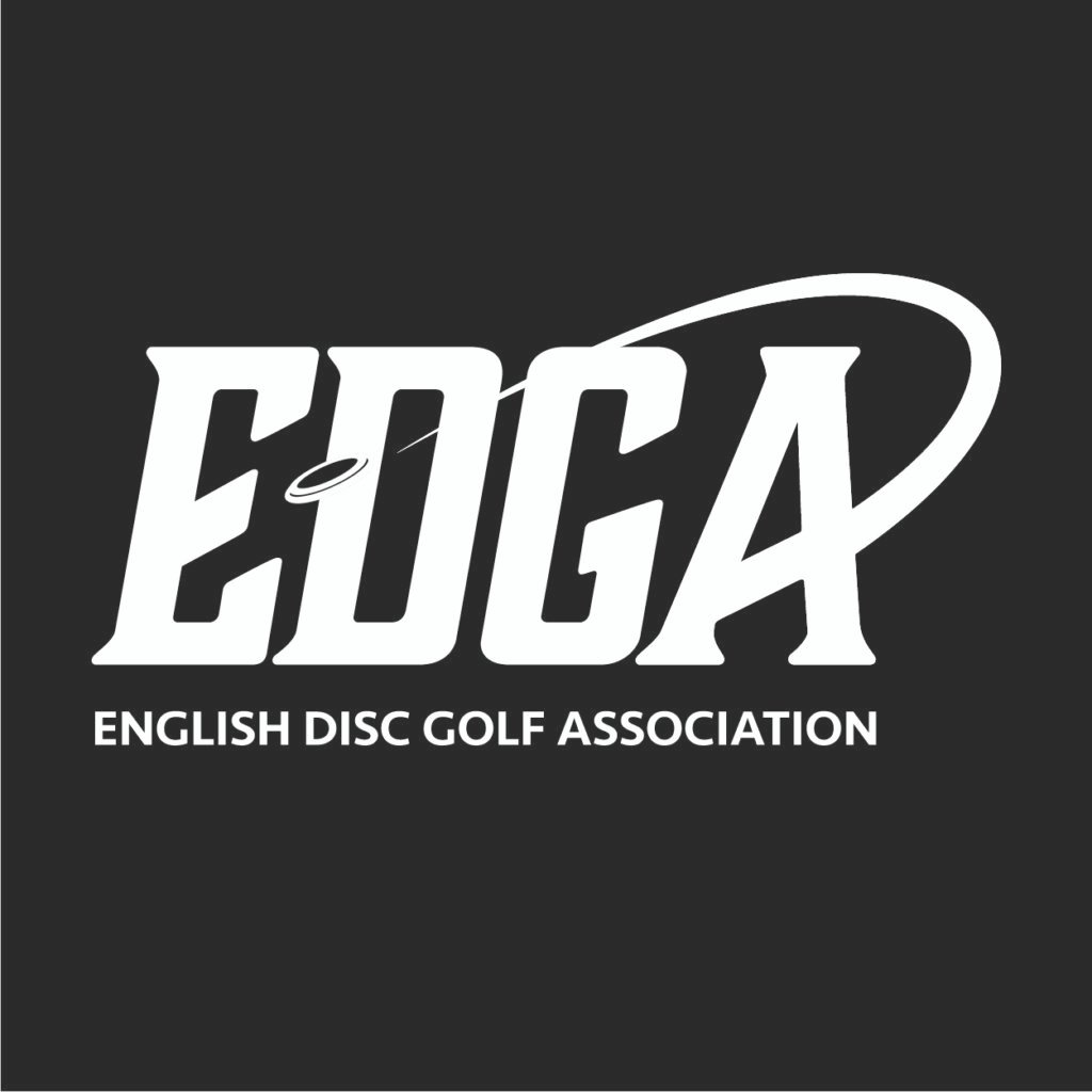 EDGA white logo with text on a dark background